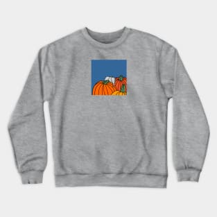 Cute Mini Elephant in the Pumpkin Patch Crewneck Sweatshirt